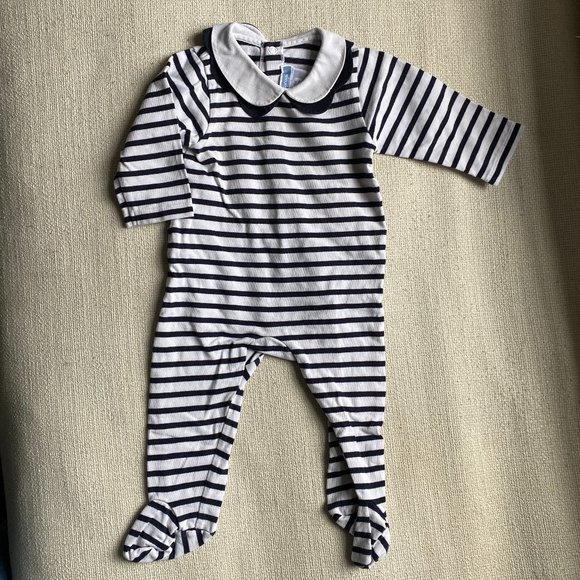 Jacadi cotton footie, sz 6 months - Picture 1 of 3